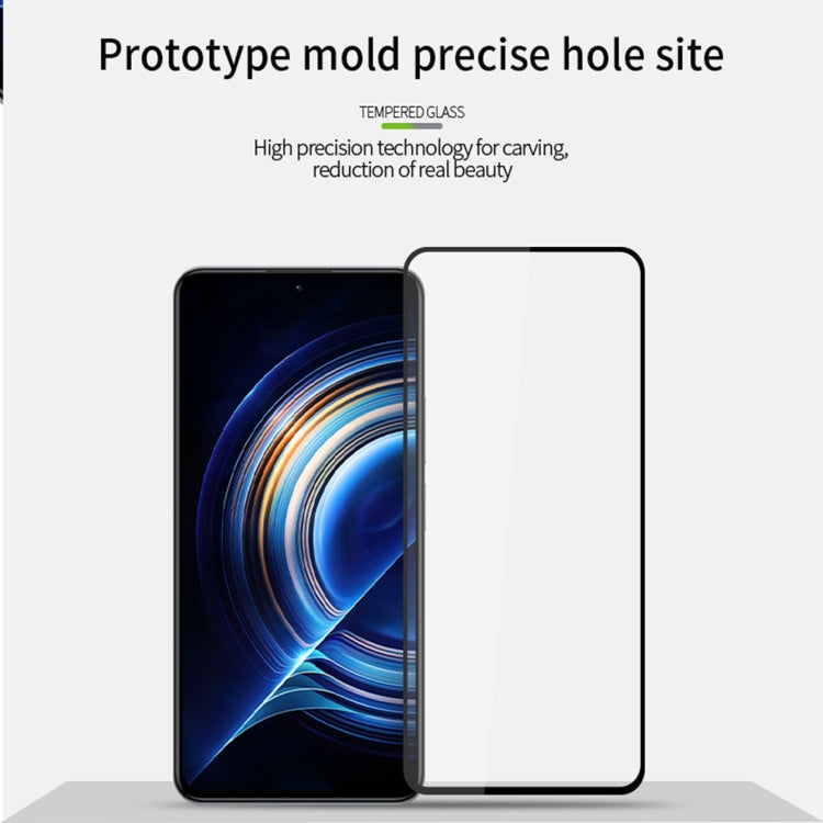 For Xiaomi Poco F5 MOFI 9H 2.5D Full Screen Tempered Glass Film(Black) -  by MOFI | Online Shopping UK | buy2fix