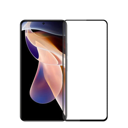 For Xiaomi Redmi 12 5G MOFI 9H 2.5D Full Screen Tempered Glass Film(Black) -  by MOFI | Online Shopping UK | buy2fix