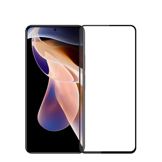 For Xiaomi Redmi 12 5G MOFI 9H 2.5D Full Screen Tempered Glass Film(Black) -  by MOFI | Online Shopping UK | buy2fix