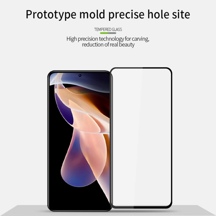 For Xiaomi Redmi 12 5G MOFI 9H 2.5D Full Screen Tempered Glass Film(Black) -  by MOFI | Online Shopping UK | buy2fix