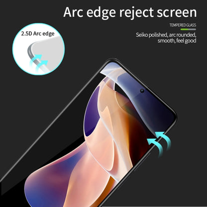For Xiaomi Redmi 12 5G MOFI 9H 2.5D Full Screen Tempered Glass Film(Black) -  by MOFI | Online Shopping UK | buy2fix