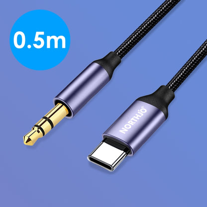 NORTHJO UTM03 Type-C to 3.5mm Audio Aux Jack Headphone Cable, Length:0.5m - Video & Audio Cable by NORTHJO | Online Shopping UK | buy2fix