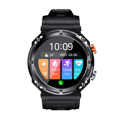 C21pro 1.39 inch Color Screen Smart Watch,Support Heart Rate / Blood Pressure / Blood Oxygen Monitoring(Black) by buy2fix