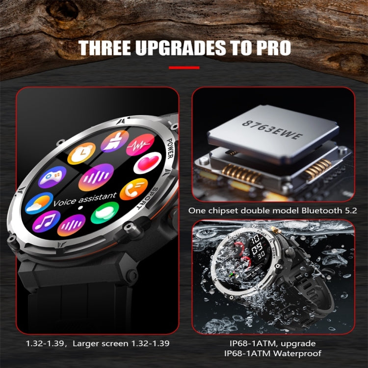 C21pro 1.39 inch Color Screen Smart Watch,Support Heart Rate / Blood Pressure / Blood Oxygen Monitoring(Silver) by buy2fix