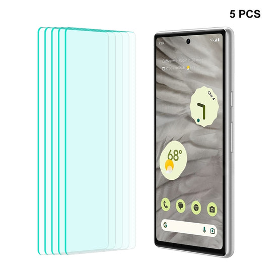 5pcs For Google Pixel 7A ENKAY 0.26mm 9H 2.5D High Aluminum-silicon Tempered Glass Film