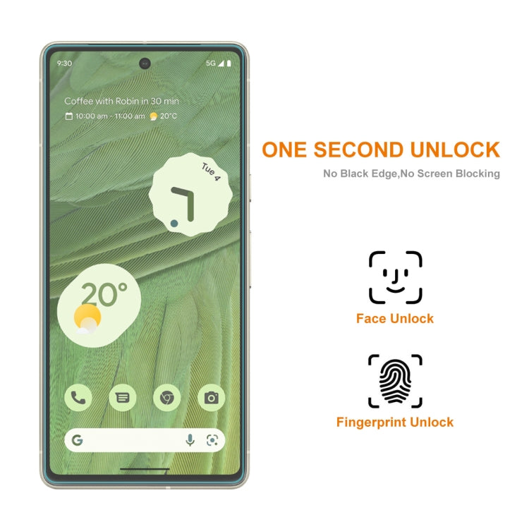 5pcs For Google Pixel 7A ENKAY 0.26mm 9H 2.5D High Aluminum-silicon Tempered Glass Film by ENKAY