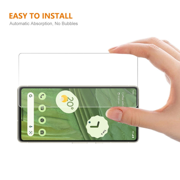 5pcs For Google Pixel 7A ENKAY 0.26mm 9H 2.5D High Aluminum-silicon Tempered Glass Film by ENKAY