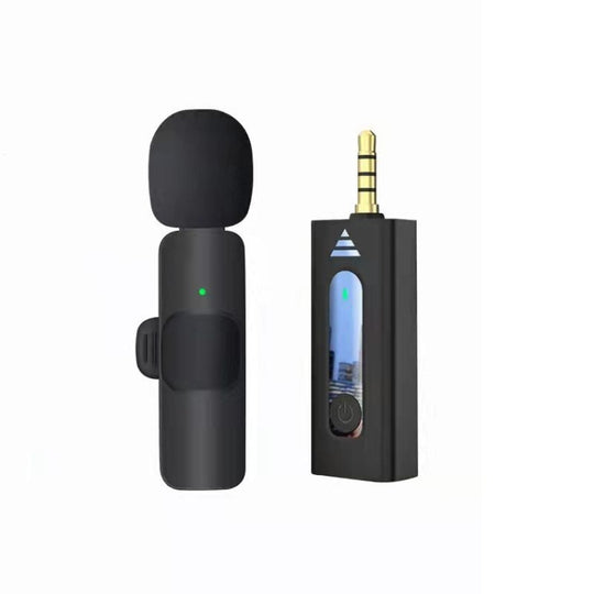 Microphone à réduction de bruit sans fil One by One Lavalier pour téléphone/appareil photo/ordinateur portable/MacBook avec récepteur 3,5 mm