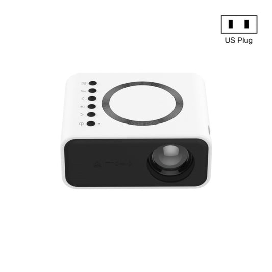 YT300 Home Multimedia Mini Remote Projector Support Mobile Phone(US Plug White) - Mini Projector by buy2fix | Online Shopping UK | buy2fix