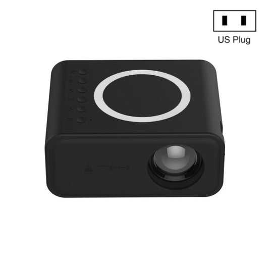 YT300 Home Multimedia Mini Remote Projector Support Mobile Phone(US Plug Black) - Mini Projector by buy2fix | Online Shopping UK | buy2fix
