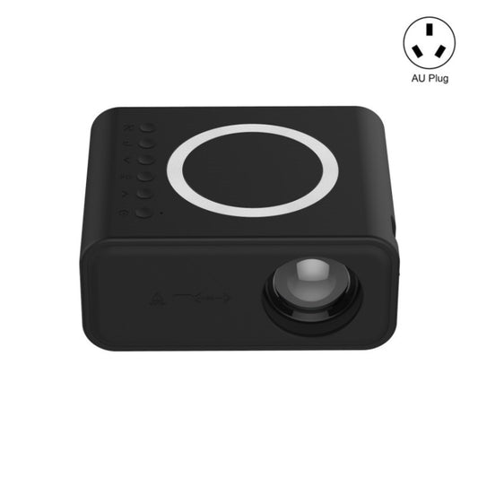 YT300 Home Multimedia Mini Remote Projector Support Mobile Phone(AU Plug Black) - Mini Projector by buy2fix | Online Shopping UK | buy2fix