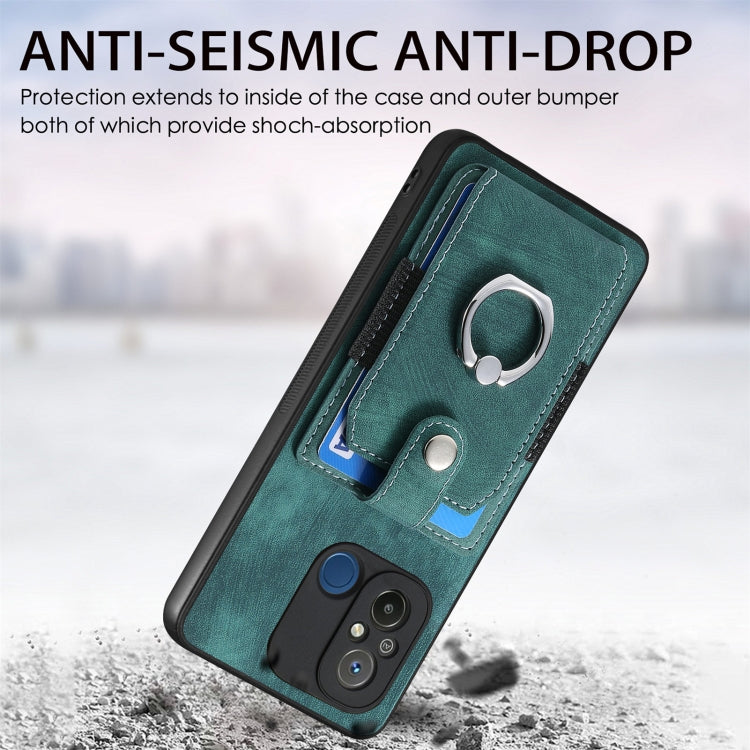 For Redmi Note 12 Pro+ Retro Skin-feel Ring Card Wallet Phone Case(Purple) by buy2fix