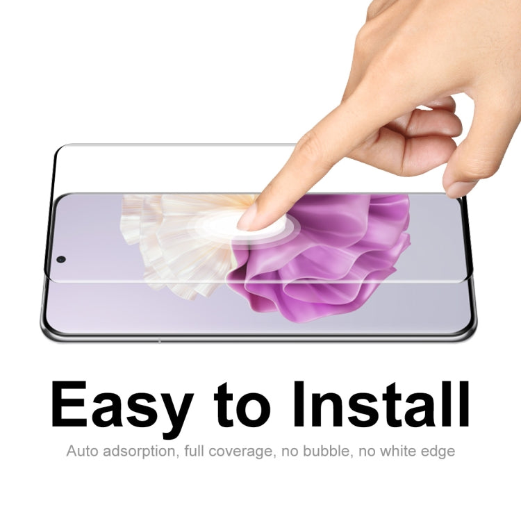 For Huawei P60 Pro / Art 2pcs ENKAY 3D Hot Bending Side Glue Tempered Glass Full Film - Huawei Tempered Glass by ENKAY | Online Shopping UK | buy2fix