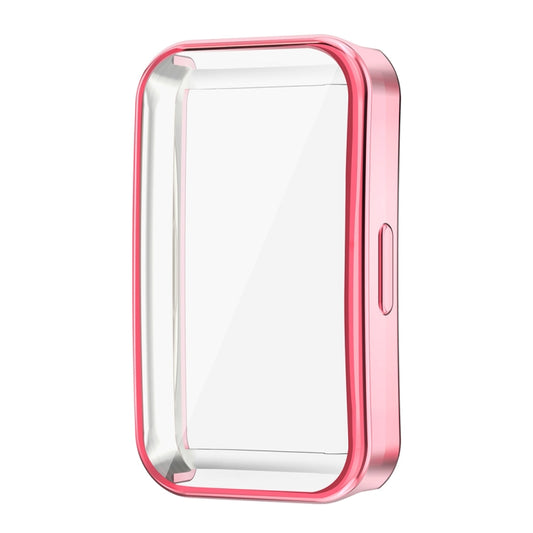 For Huawei Band 10 / 9 / 8 ENKAY Hat-Prince Full Coverage Electroplated Soft TPU Case with Screen Protection(Pink) by ENKAY