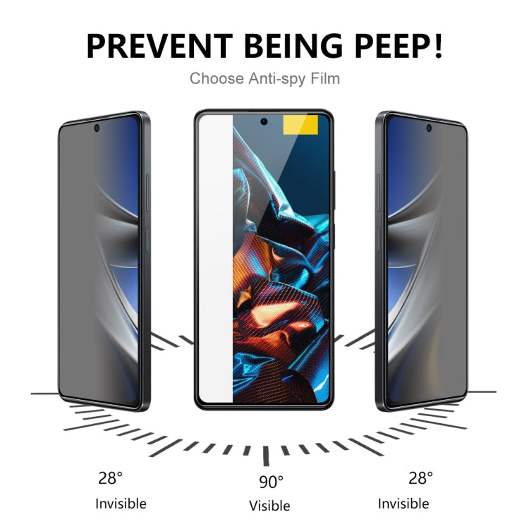 For Xiaomi Poco F5 Pro ENKAY 28 Dedgree Anti-peeping Tempered Glass Full Screen Film -  by ENKAY | Online Shopping UK | buy2fix