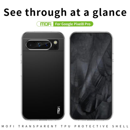 For Google Pixel 8 Pro MOFI Ming Series Ultra-thin TPU Phone Case(Transparent) - Google Cases by MOFI | Online Shopping UK | buy2fix