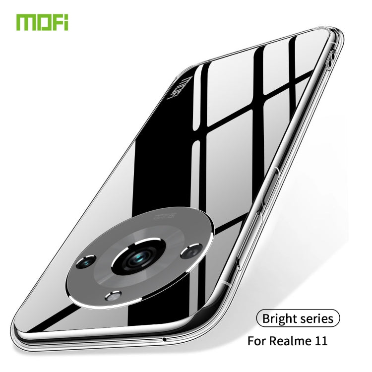 For Realme 11 MOFI Ming Series Ultra-thin TPU Phone Case(Transparent) - Realme Cases by MOFI | Online Shopping UK | buy2fix