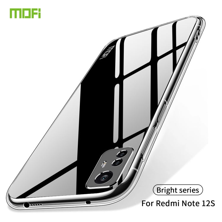 For Xiaomi Redmi Note 12S MOFI Ming Series Ultra-thin TPU Phone Case(Transparent) - Xiaomi Cases by MOFI | Online Shopping UK | buy2fix