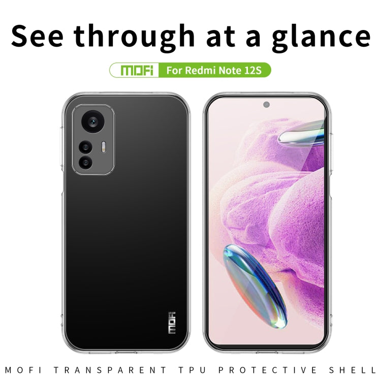 For Xiaomi Redmi Note 12S MOFI Ming Series Ultra-thin TPU Phone Case(Transparent) - Xiaomi Cases by MOFI | Online Shopping UK | buy2fix