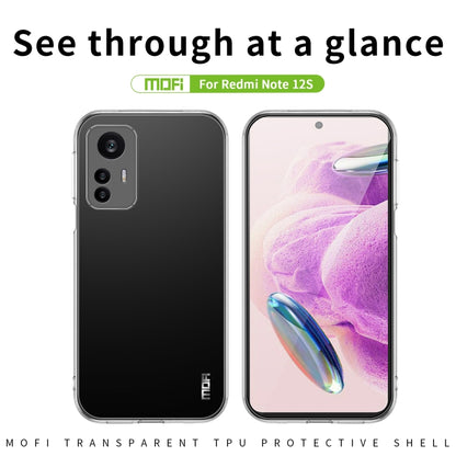 For Xiaomi Redmi Note 12S MOFI Ming Series Ultra-thin TPU Phone Case(Transparent) - Xiaomi Cases by MOFI | Online Shopping UK | buy2fix
