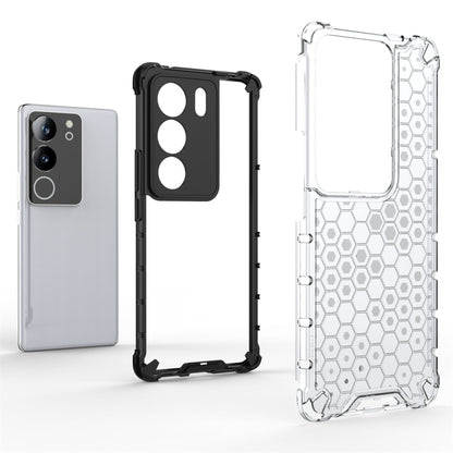 For vivo V29 / V29 Pro Shockproof Honeycomb Phone Case(Red) - vivo Cases by buy2fix | Online Shopping UK | buy2fix