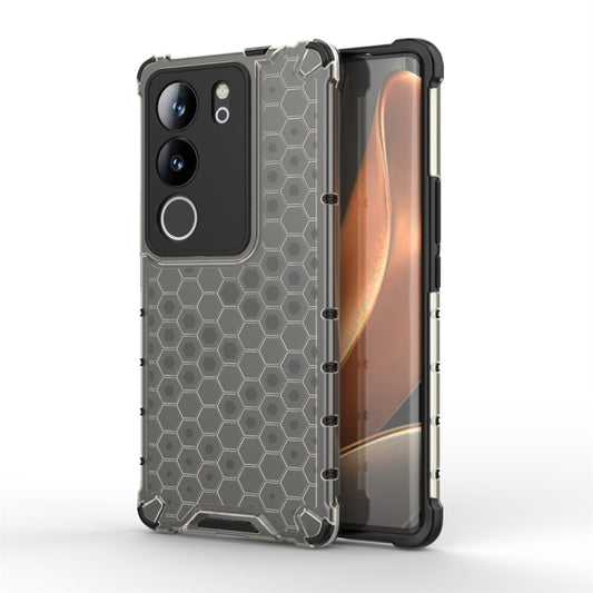 For vivo V29 / V29 Pro Shockproof Honeycomb Phone Case(Black) - vivo Cases by buy2fix | Online Shopping UK | buy2fix