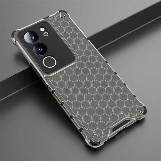 For vivo V29 / V29 Pro Shockproof Honeycomb Phone Case(Black) - vivo Cases by buy2fix | Online Shopping UK | buy2fix