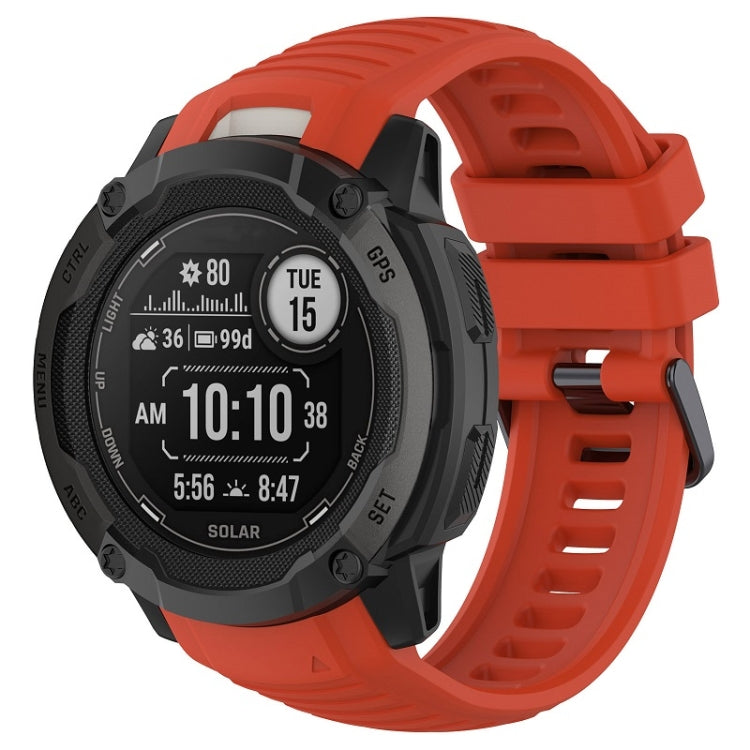 For Garmin Instinct 2X Sports Silicone Replacement Watch Band(Red) - Watch Bands by buy2fix | Online Shopping UK | buy2fix