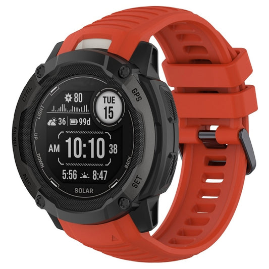 For Garmin Instinct 2X Sports Silicone Replacement Watch Band(Red) - Watch Bands by buy2fix | Online Shopping UK | buy2fix