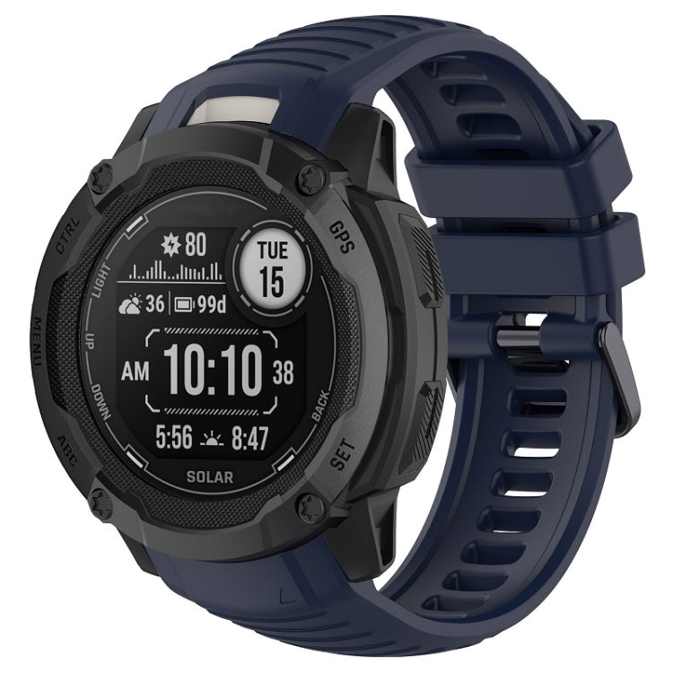 For Garmin Instinct 2X Sports Silicone Replacement Watch Band(Midnight Blue) - Watch Bands by buy2fix | Online Shopping UK | buy2fix