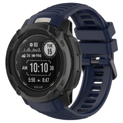 For Garmin Instinct 2X Sports Silicone Replacement Watch Band(Midnight Blue) - Watch Bands by buy2fix | Online Shopping UK | buy2fix