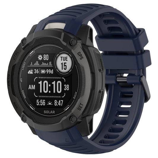 For Garmin Instinct 2X Sports Silicone Replacement Watch Band(Midnight Blue) - Watch Bands by buy2fix | Online Shopping UK | buy2fix