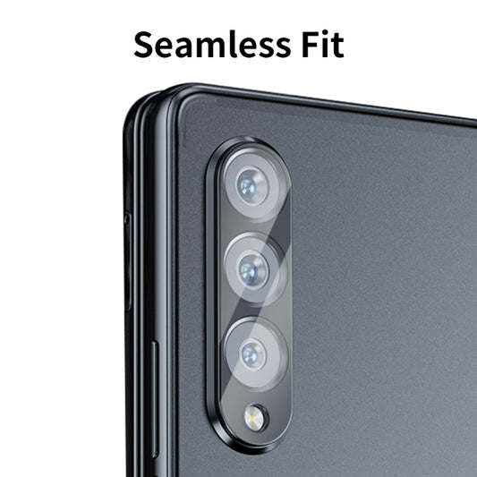 For Smasung Galaxy Z Fold5 2pcs ENKAY Hat-Prince 9H Rear Camera Lens Tempered Glass Film(Black) - Galaxy Tempered Glass by ENKAY | Online Shopping UK | buy2fix