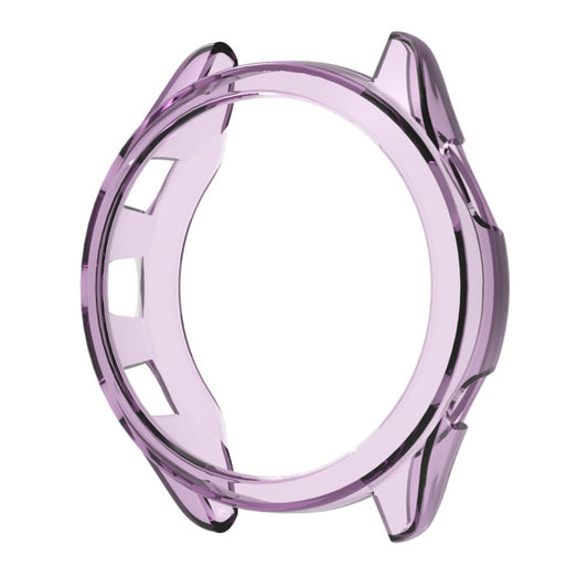 For Garmin Forerunner 965 ENKAY Hat-Prince Transparent TPU Frame Drop Protection Case(Purple) - Watch Cases by ENKAY | Online Shopping UK | buy2fix