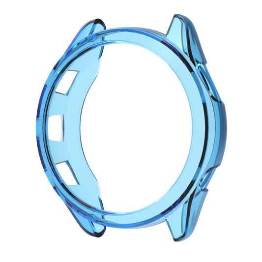 For Garmin Forerunner 265 ENKAY Hat-Prince Transparent TPU Frame Drop Protection Case(Blue) - Watch Cases by ENKAY | Online Shopping UK | buy2fix