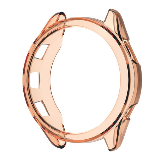 For Garmin Forerunner 265S ENKAY Hat-Prince Transparent TPU Frame Drop Protection Case(Orange) - Watch Cases by ENKAY | Online Shopping UK | buy2fix