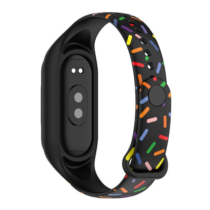 For Xiaomi Mi Band 8 ENKAY Hat-Prince Full Coverage Screen Protector + Adjsutable Silicone Sport Loop Strap Watchband(Red) - Watch Bands by ENKAY | Online Shopping UK | buy2fix
