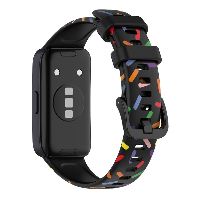 For Huawei Band 8 / 9 ENKAY Hat-Prince Full Coverage Screen Protector + Adjsutable Silicone Sport Loop Strap Watchband(White) by ENKAY