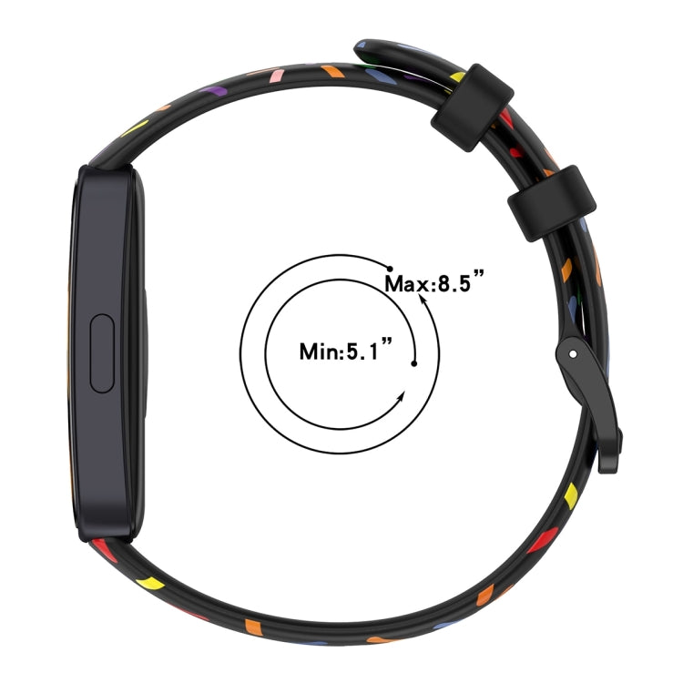 For Huawei Band 8 / 9 ENKAY Hat-Prince Full Coverage Screen Protector + Adjsutable Silicone Sport Loop Strap Watchband(White) by ENKAY