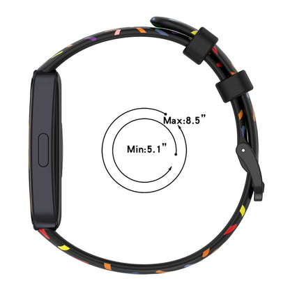 For Huawei Band 8 / 9 ENKAY Hat-Prince Full Coverage Screen Protector + Adjsutable Silicone Sport Loop Strap Watchband(White) by ENKAY