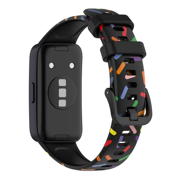 For Huawei Band 8 / 9 ENKAY Hat-Prince Full Coverage Screen Protector + Adjsutable Silicone Sport Loop Strap Watchband(Green) by ENKAY