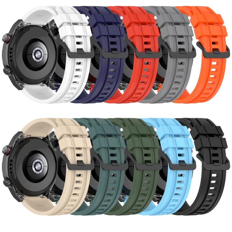 For Huawei Watch GT Runner Long & Short Sports Solid Color Silicone Watch Band Set(Dark Green) by buy2fix