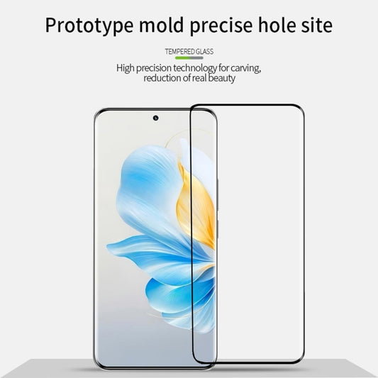 For Honor 100 MOFI 9H 3D Hot Bending Tempered Glass Film(Black) - Honor Tempered Glass by MOFI | Online Shopping UK | buy2fix