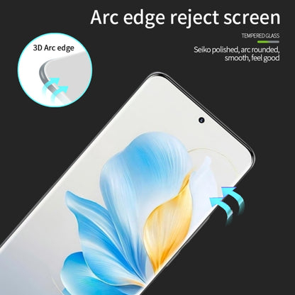 For Honor 100 MOFI 9H 3D Hot Bending Tempered Glass Film(Black) - Honor Tempered Glass by MOFI | Online Shopping UK | buy2fix