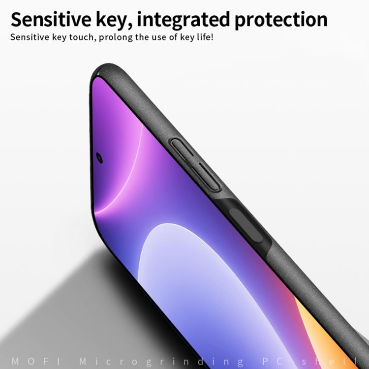 For Xiaomi Redmi Note 12 Turbo MOFI Fandun Series Frosted PC Ultra-thin All-inclusive Phone Case(Black) - Xiaomi Cases by MOFI | Online Shopping UK | buy2fix