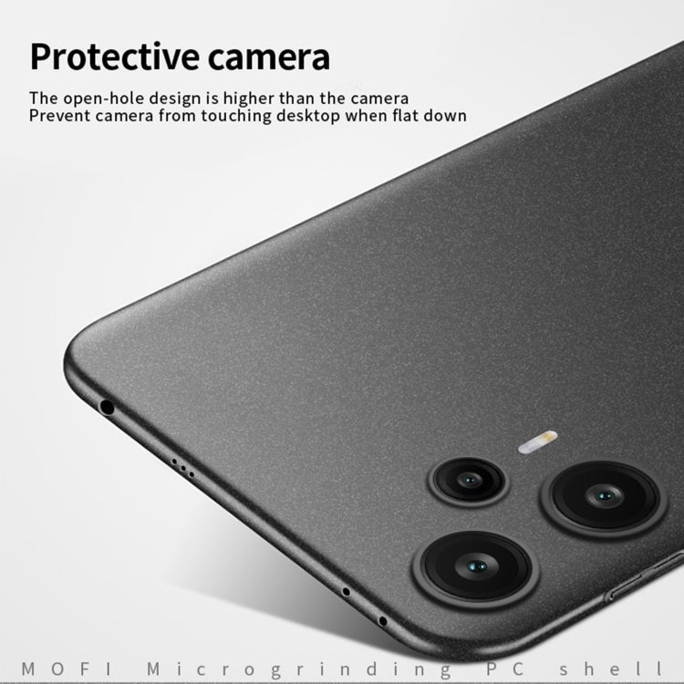 For Xiaomi Redmi Note 12 Turbo MOFI Fandun Series Frosted PC Ultra-thin All-inclusive Phone Case(Black) - Xiaomi Cases by MOFI | Online Shopping UK | buy2fix