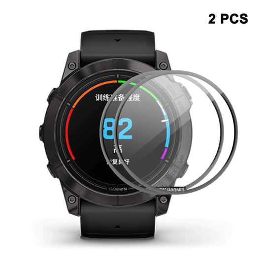For Garmin epix Pro Gen 2 51mm 2pcs ENKAY 3D Full Coverage Soft PC Edge PMMA HD Screen Protector Film