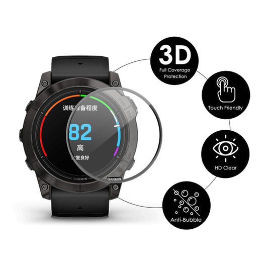 For Garmin Epix Pro Gen 2 47mm 2pcs ENKAY 3D Full Coverage Soft PC Edge PMMA HD Screen Protector Film - Screen Protector by ENKAY | Online Shopping UK | buy2fix