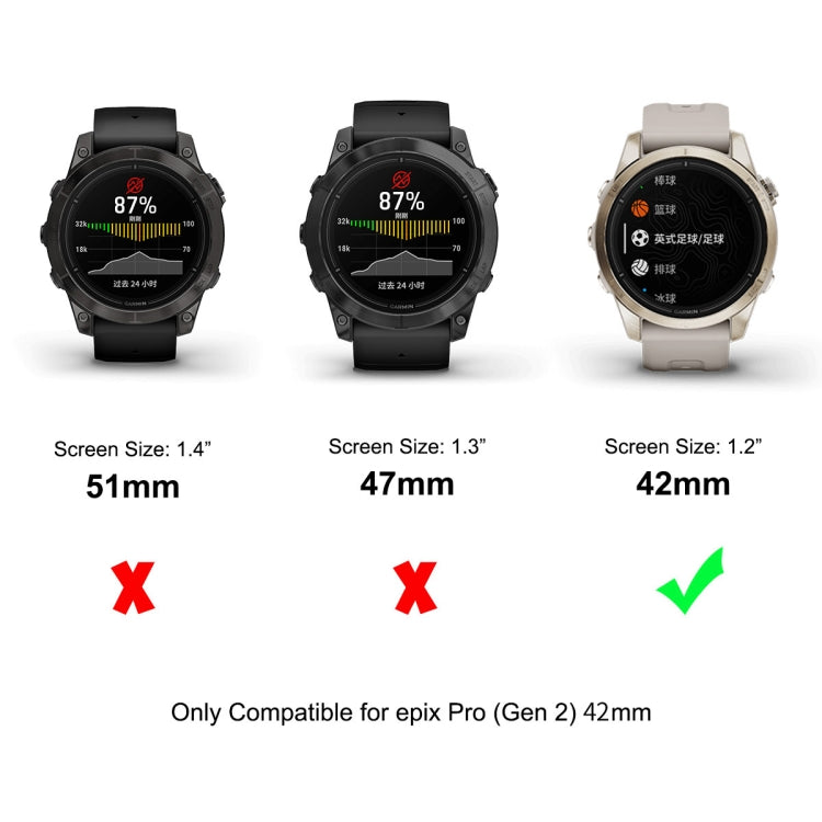 For Garmin Epix Pro Gen 2 42mm 2pcs ENKAY 3D Full Coverage Soft PC Edge PMMA HD Screen Protector Film - Screen Protector by ENKAY | Online Shopping UK | buy2fix