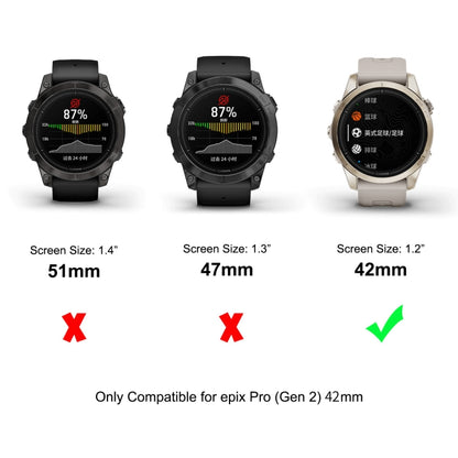 For Garmin Epix Pro Gen 2 42mm 2pcs ENKAY 3D Full Coverage Soft PC Edge PMMA HD Screen Protector Film - Screen Protector by ENKAY | Online Shopping UK | buy2fix
